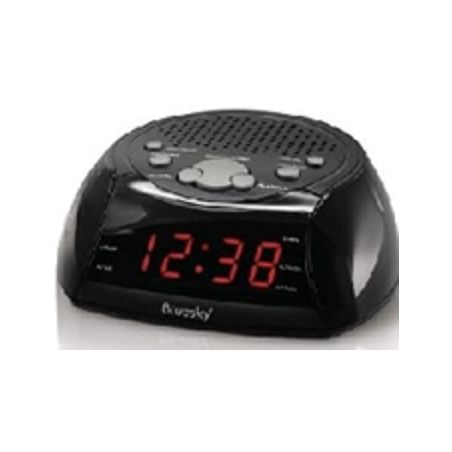 Blu-Bcr30-Radio-Réveil Led - Double Alarme/Fonction Sommeil (Snooze)