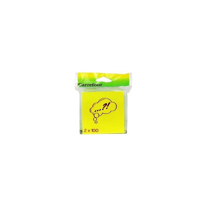 Carrefour 2 X 100 Notes Post It 76X76Mm - Crf