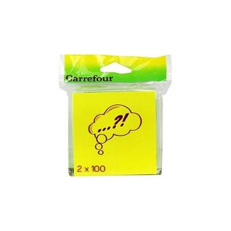 Carrefour 2 X 100 Notes Post It 76X76Mm - Crf