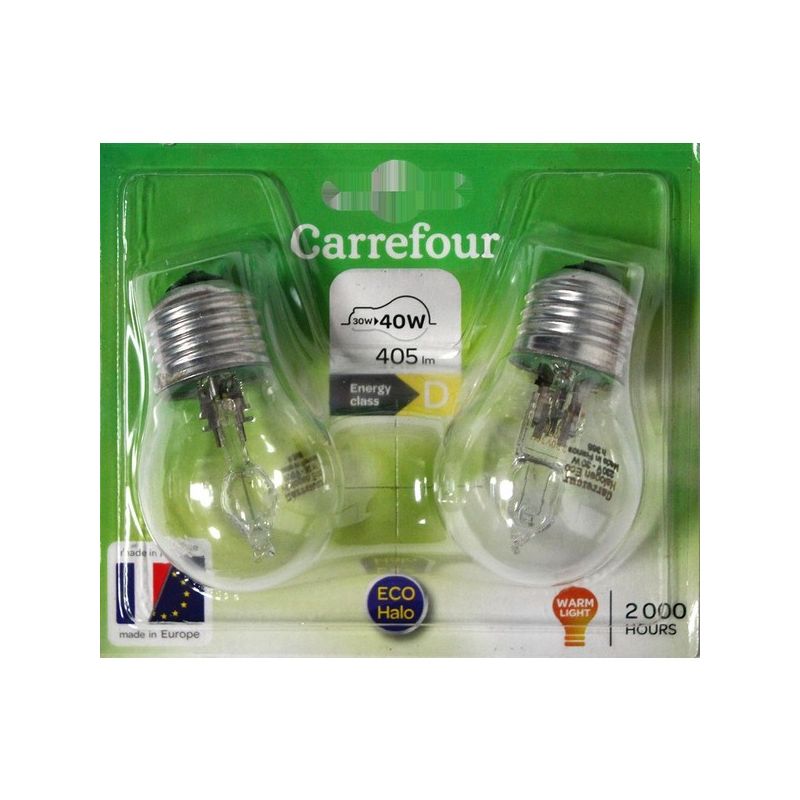 Carrefour Eco30 Spher 30W E27 Crf Bl2