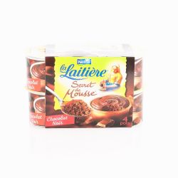 La Laitiere Mousse Chocolat Noir Laitière 4X12Cl