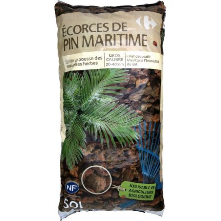 Carrefour Ecorces De Pin 20/40 Nf 50L