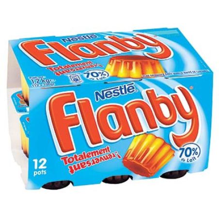 Flanby 12X100G Dessert Vanille/Caramel