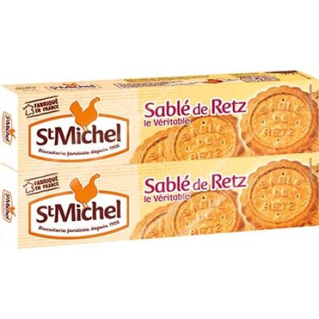 St Michel Biscuits Sablé De Retz : Les 2 Paquets 120 G - 240