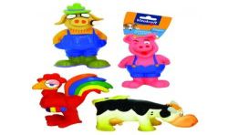 Vitakraft Jouets Pour Animal Animaux De La Ferme Assortis Latex