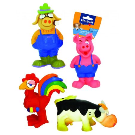 Vitakraft Jouets Pour Animal Animaux De La Ferme Assortis Latex