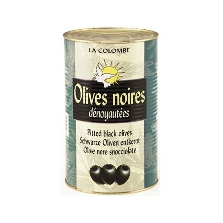 La Colombe Olives Noires Dénoyautées 360 G