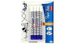 Paper Mate Reynolds Effaceurs Magic+ Pointe Fine Bleue : Le Lot De 4